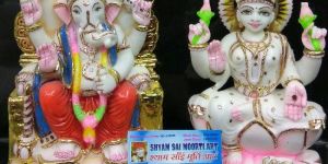 Marble Laxmi Ganesh Statues