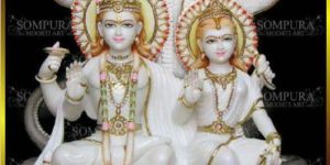 Marble Laxmi Narayan Statue