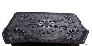 Floral Print Blue Table Cover