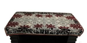 Floral Print Red Table Cover