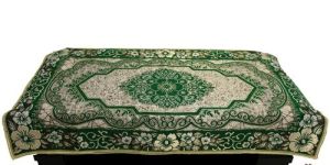 Chenille Green Table Cover