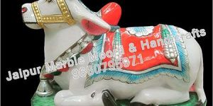 Marble Nandi Statues