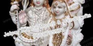 Marble Shiv Parvati Statues