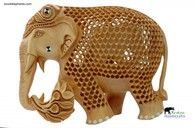 Wooden Jali Elephant