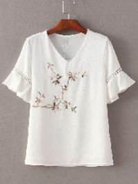 embroidered t-shirt