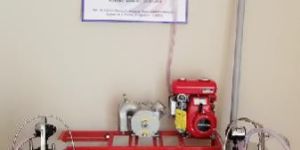 ENGINE OPERATED DOUBLE CAN MILKING MACHINE