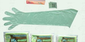 Green Full Length Veterinary Gloves