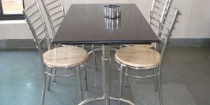 Stainless Steel Dining Table Set