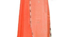 Peach Chanderi Cotton Suit Dupatta