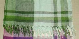 KI-ARF-02 Linen Checks Scarf