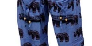 Casual Aladdin Afghani Boho Hippie Pant in Cotton Fabric with Elastic Waist