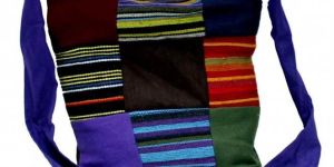 Cotton Canvas Boho Multi Color Handcrafted Hippie Indian Cross Body Long Shoulder Bag