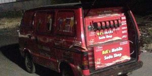 Soda Machine in Maruti Van