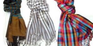 Pashmina Strap Check Plain Stole