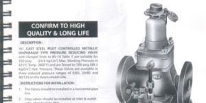Cast Steel Pressure Reducing Valve