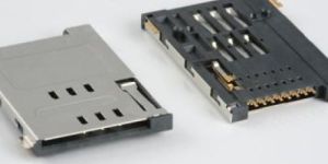 Flip Type 8pin SIM Card Holder in Metal Body