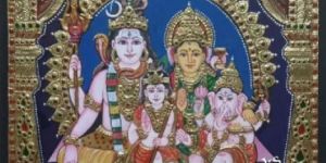 Shiv Parivar Tanjore Paintings