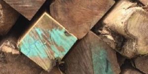 Benin Teak Wood Square Logs