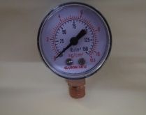 50 Mm Bottom Connection Direct Mounting Pressure Gauge