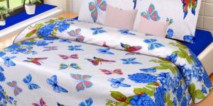 Butterfly Print Cotton Bed Sheets