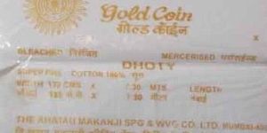 Gold Coin Cotton Dhoti