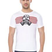 Men White Printed T-Shirt
