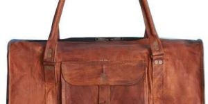 Zipper Leather Duffle Bags