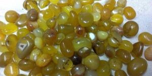 Dyed Yellow Onyx Tumbled Stones