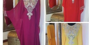 Latest Hand Embroidery Colored Farasha/Jalabiya