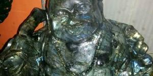 Gemstone Laughing Buddha Statue