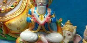 Marble Vishwakarma Statue