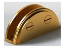 Brass D Glass Brackets