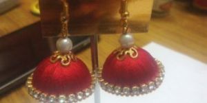 Silk Thread Jhumka Earring