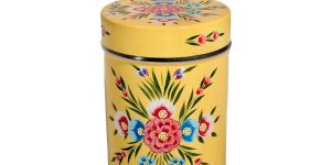 Hand Painted Metalware Candy Box