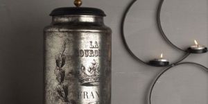 FABULIV VINTAGE SILVER ANTIQUE CONTAINER