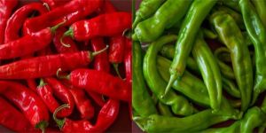 Green And Red Chilli
