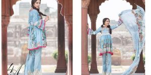 Qalamkar Chiffon Pakistani Suit