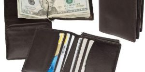 Leather Money Clip Wallet