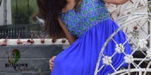 Ladies Embroidered Yoke One Piece Dress