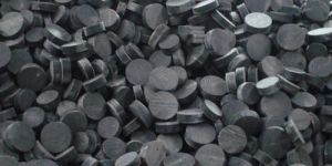 Buffalo Horn Black Button