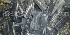 Buffalo Horn Black Plate with White Strips