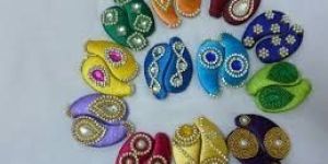 Silk Thread Hair Clips