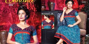 Kaya Mannat vol9 Cotton Printed Anarkali Kurtis