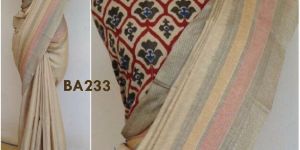 Bhagalpuri Silk Cotton Sarees with Kalamkari Blouse