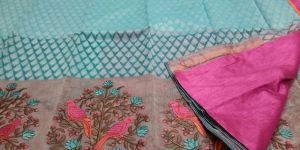 Kota Embroidered Sarees