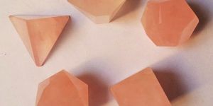 Rose Quartz Geometric Set