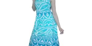 Green Lotus Ombre Mandala Sleeveless Evening Gown Wedding Proms Party Maxi Dress