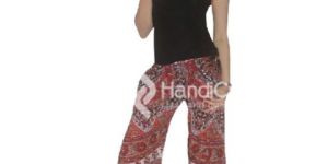Red Colour Girls Palazzo Pants