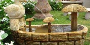 Teak Sandstone Fountain