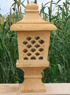 Teak Sandstone Lamp Post